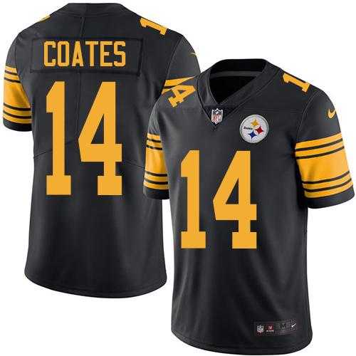Nike Men & Women & Youth Steelers 14 Sammie Coates Black Color Rush Limited Jersey,We sell and wholesale Nike Men & Women & Youth Steelers 14 Sammie Coates Black Color Rush Limited Jersey on line form chian!